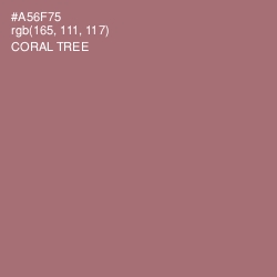 #A56F75 - Coral Tree Color Image